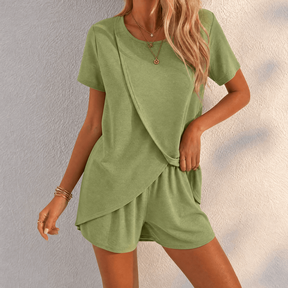 Solenza – Women's Tulip-Hem Two-Piece Summer Set