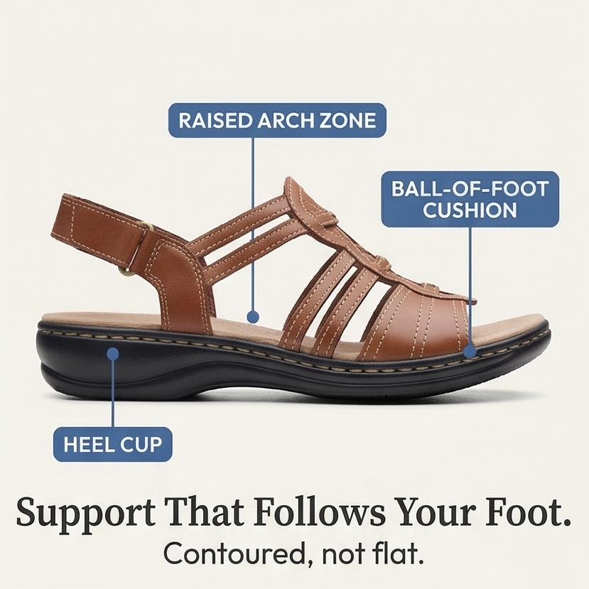 Solvana – Women's Arch Support Woven Sandals