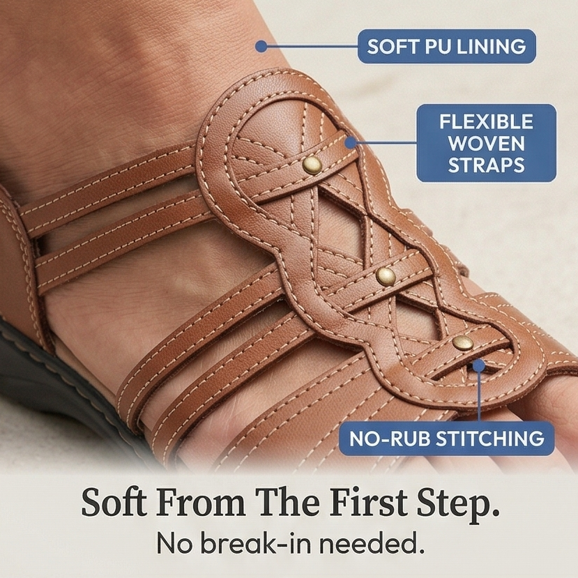 Solvana – Women's Arch Support Woven Sandals
