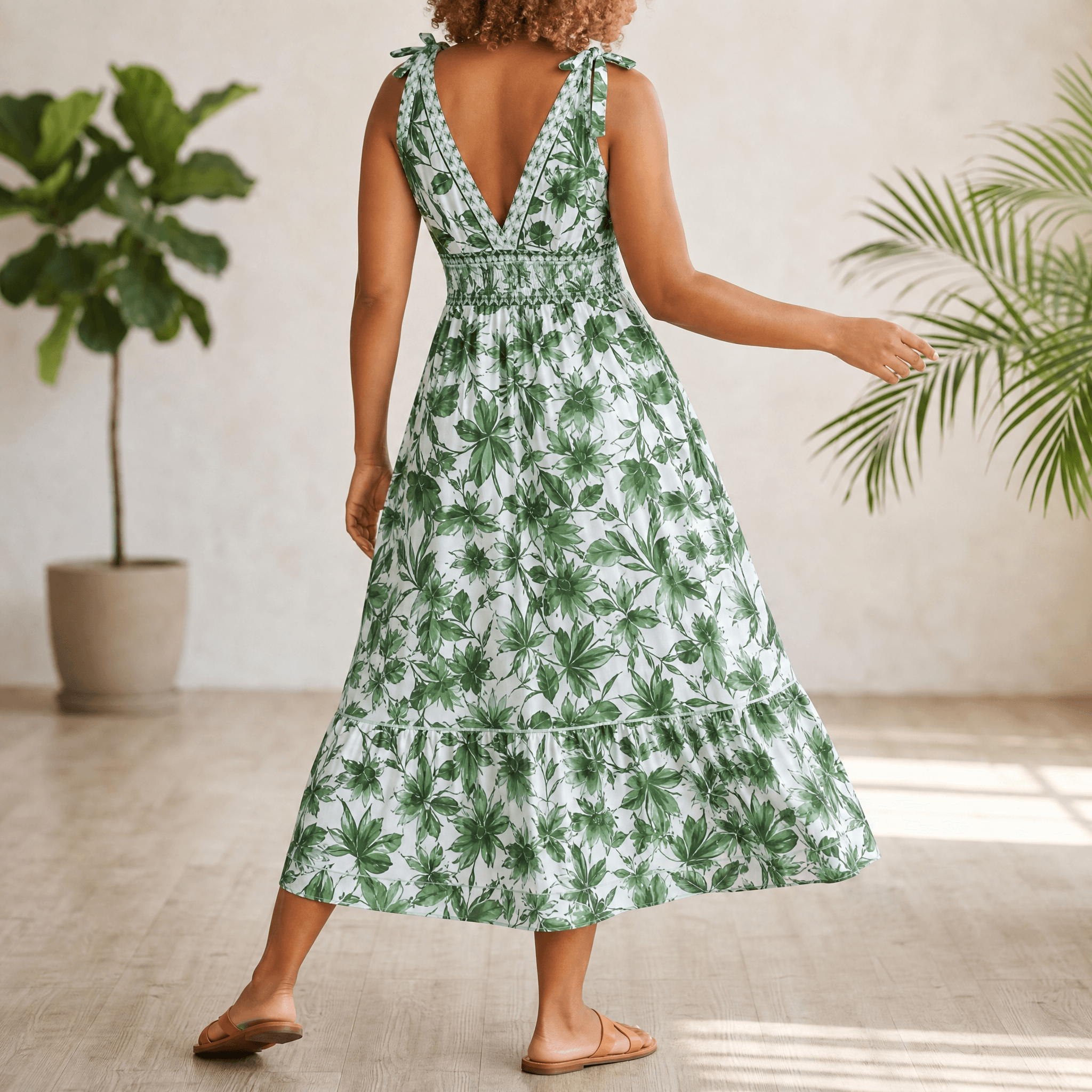 Solveya – Women's Floral One-Piece Swimsuit with Cover-Up Skirt