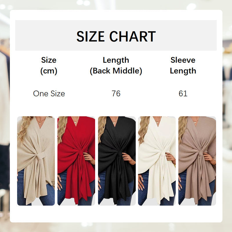Aurelyn™ – Crossover Knit Wrap Shawl