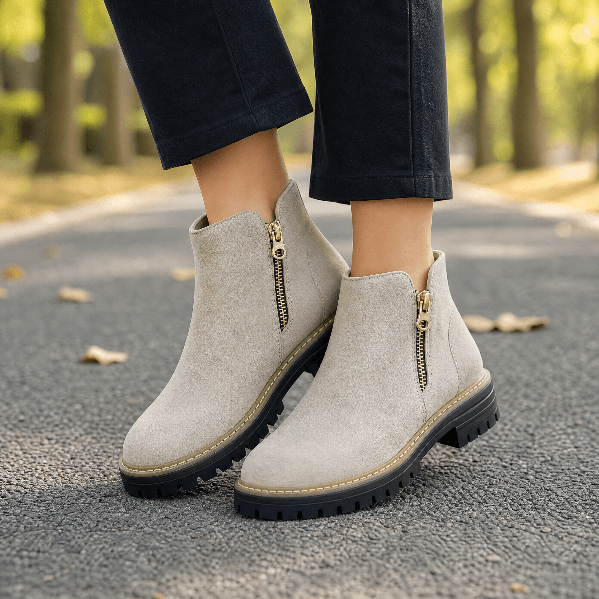 Stepara - Side-Zip Suede Chelsea Boots