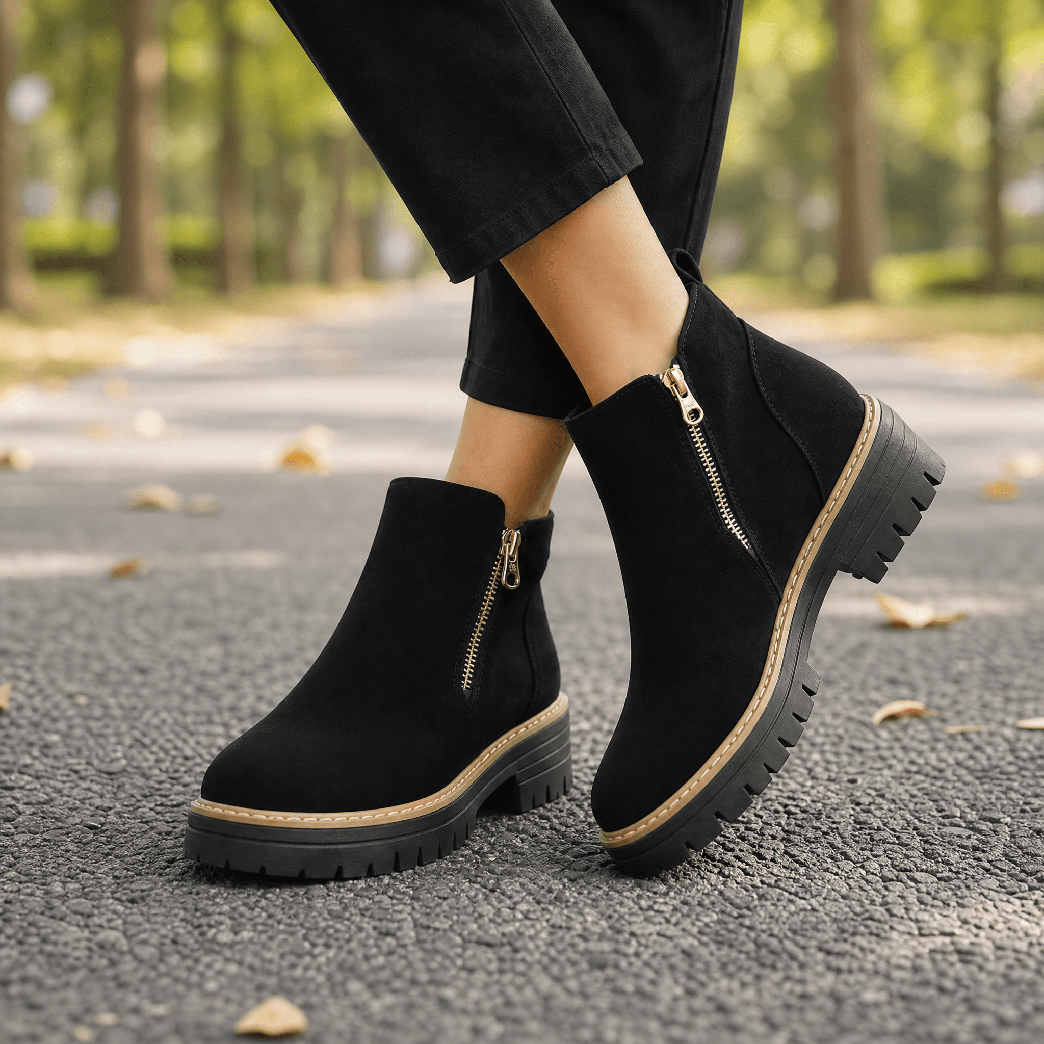 Stepara - Side-Zip Suede Chelsea Boots