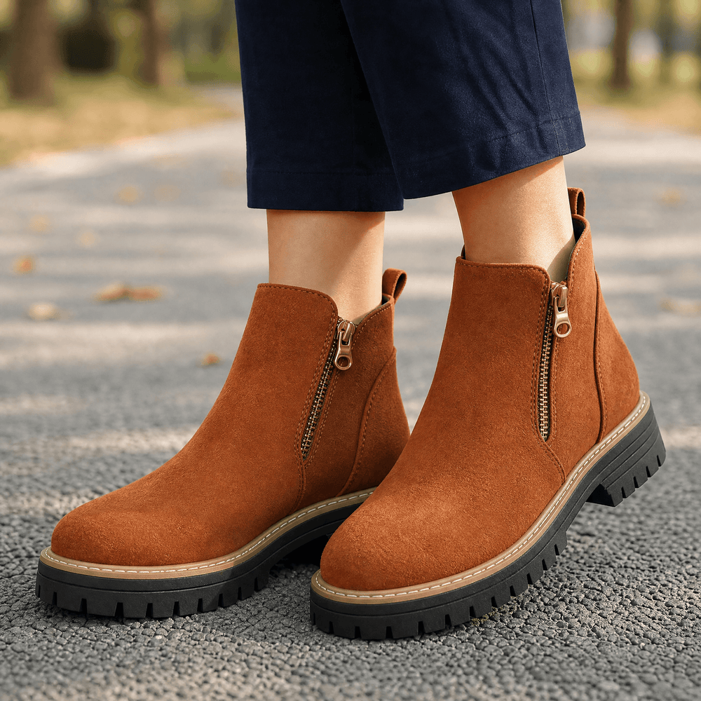 Stepara - Side-Zip Suede Chelsea Boots
