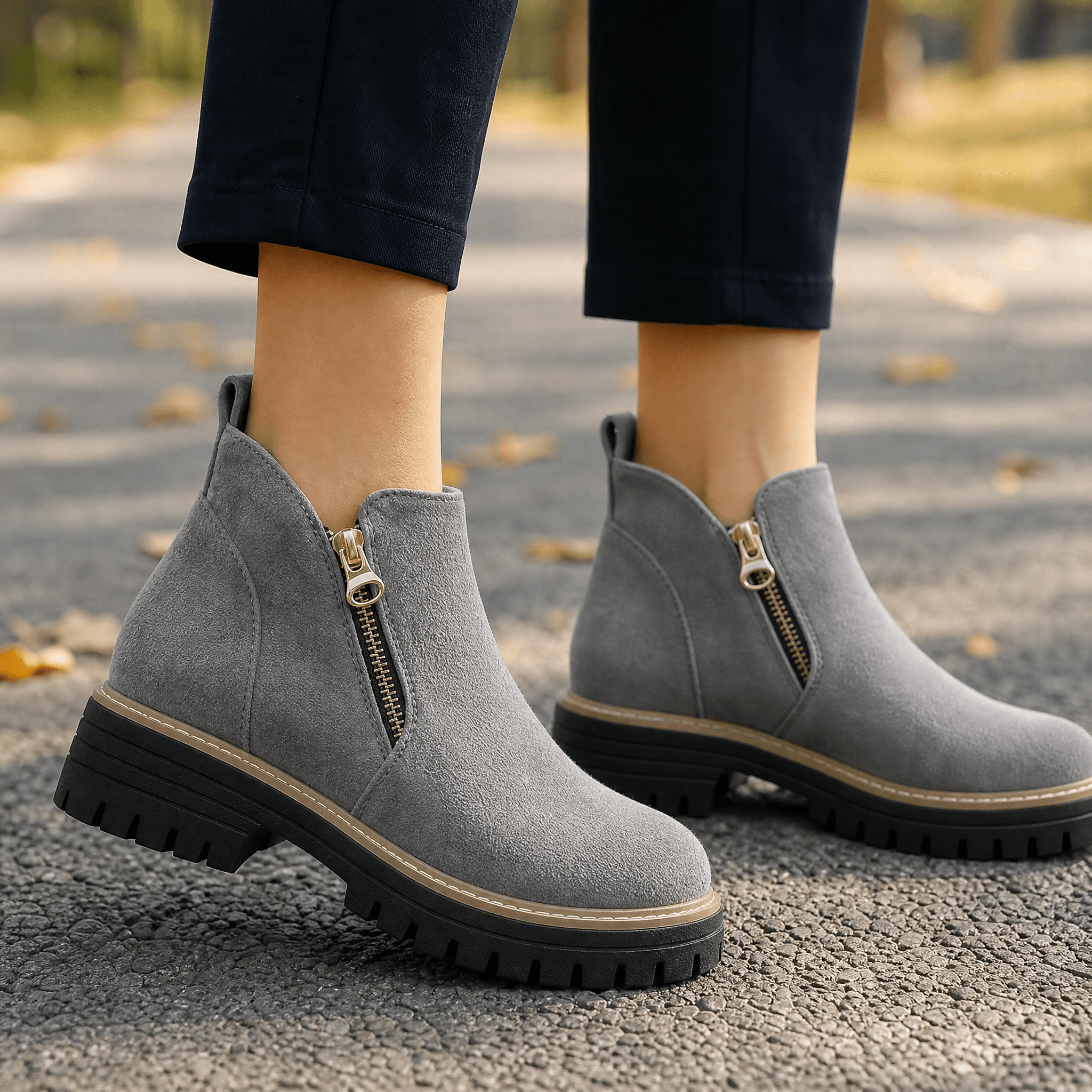 Stepara - Side-Zip Suede Chelsea Boots