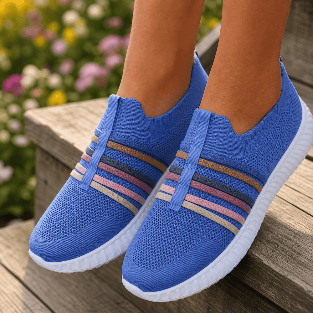 Steplia – Women's Breathable Mesh Slip-On Sneakers
