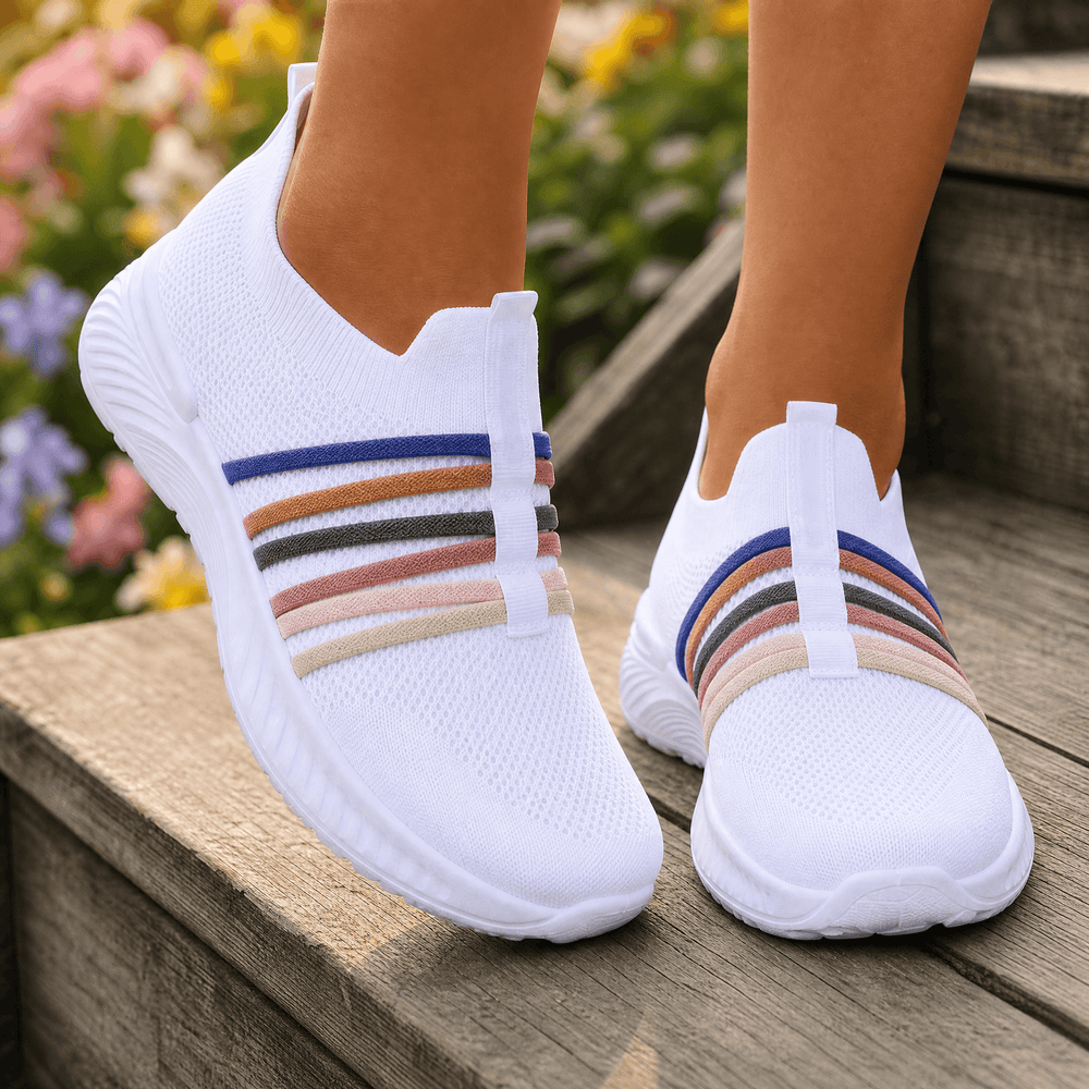 Steplia – Women's Breathable Mesh Slip-On Sneakers