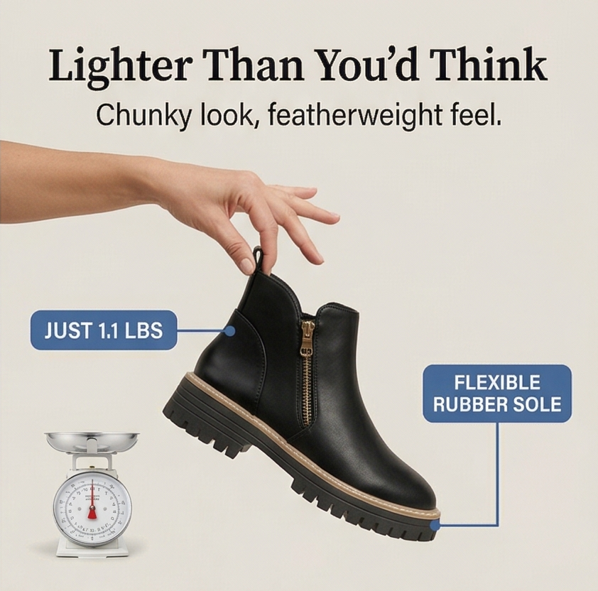 Strida – Women's Cushioned Platform Ankle Boots