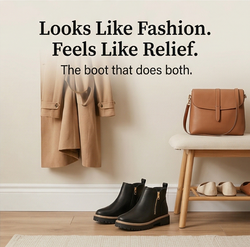 Strida – Women's Cushioned Platform Ankle Boots