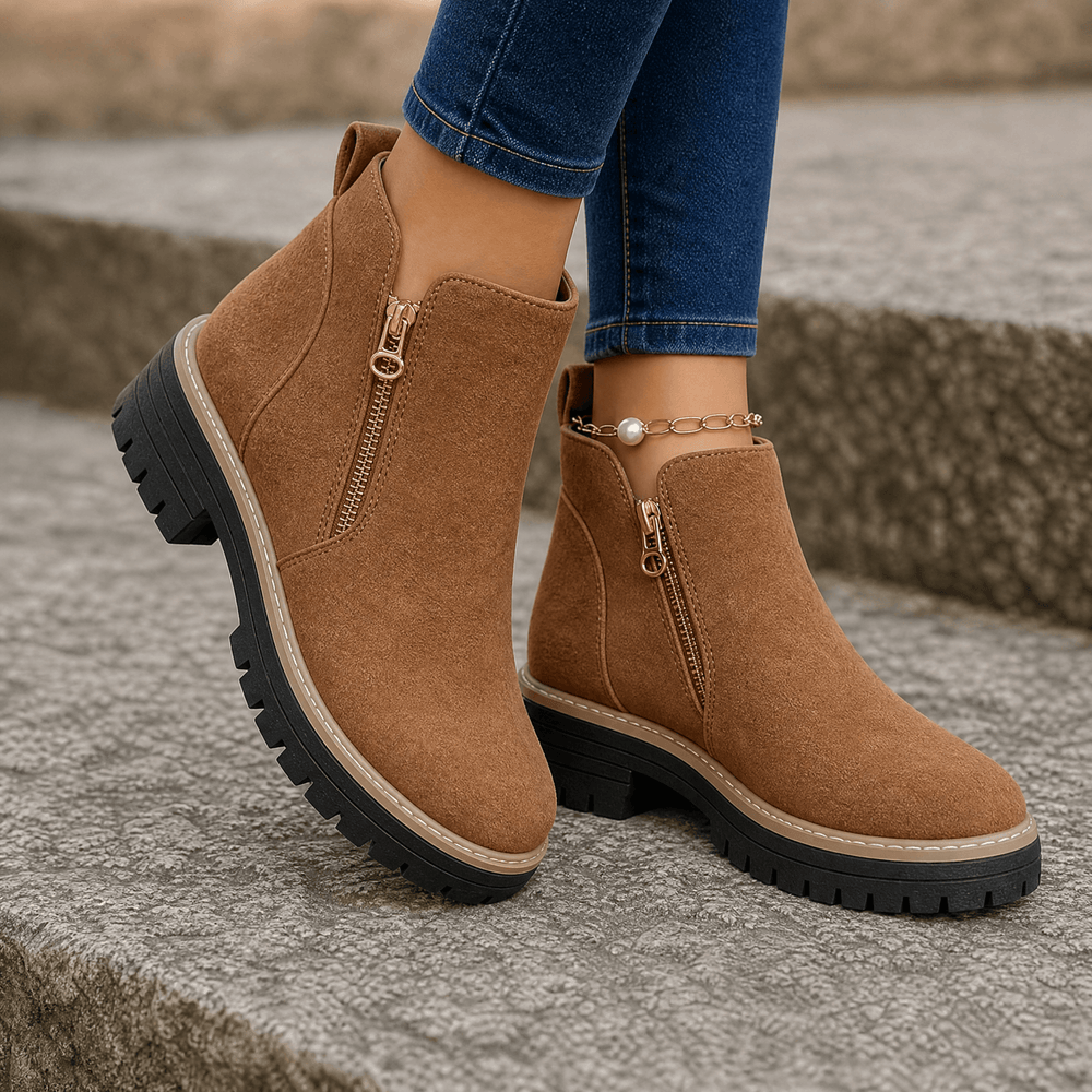 Strida – Women's Cushioned Platform Ankle Boots
