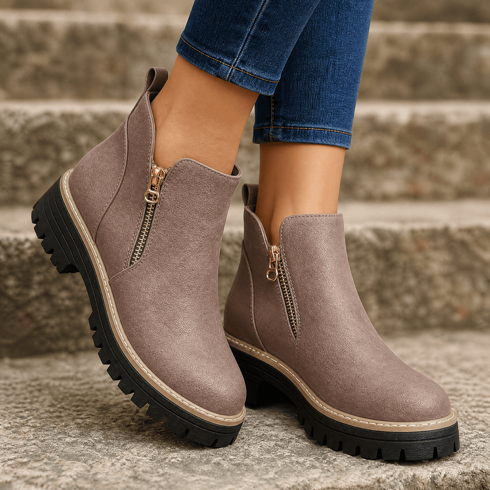 Strida – Women's Cushioned Platform Ankle Boots