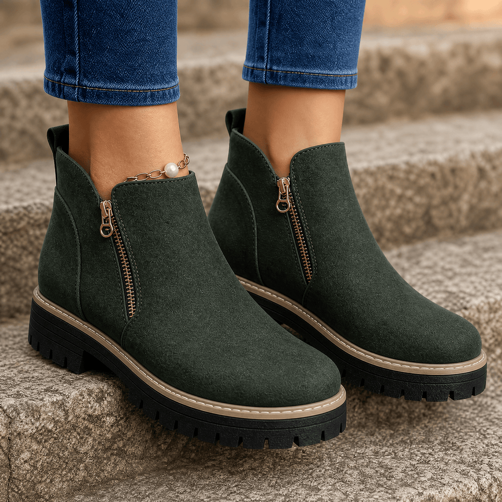 Strida – Women's Cushioned Platform Ankle Boots