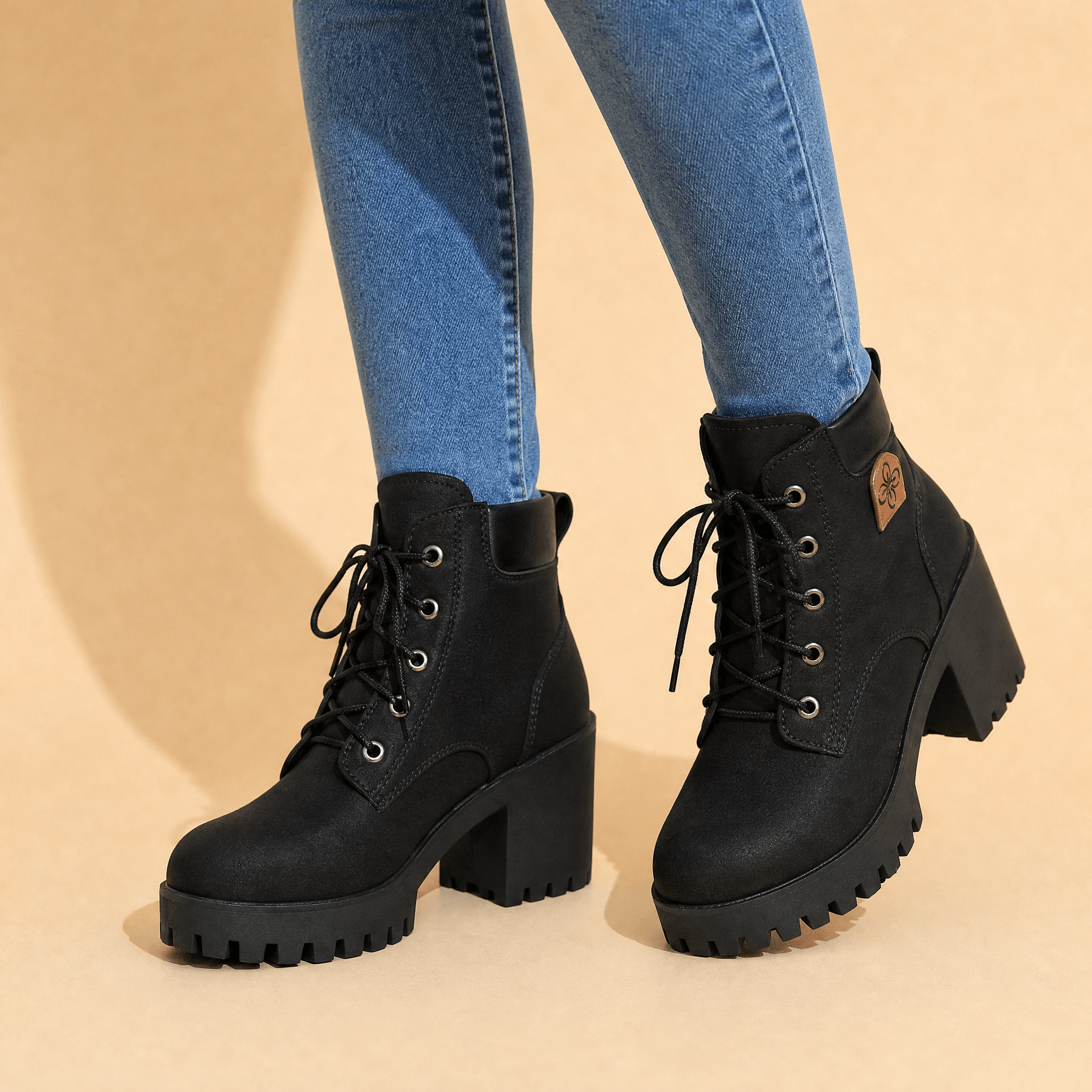 Stridara – Lightweight Chunky Platform Combat Boot