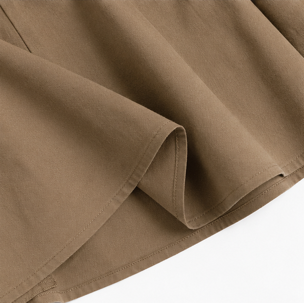 Sundara – Tiered Culotte Skirt with Hidden Shorts, High Waist Drawstring