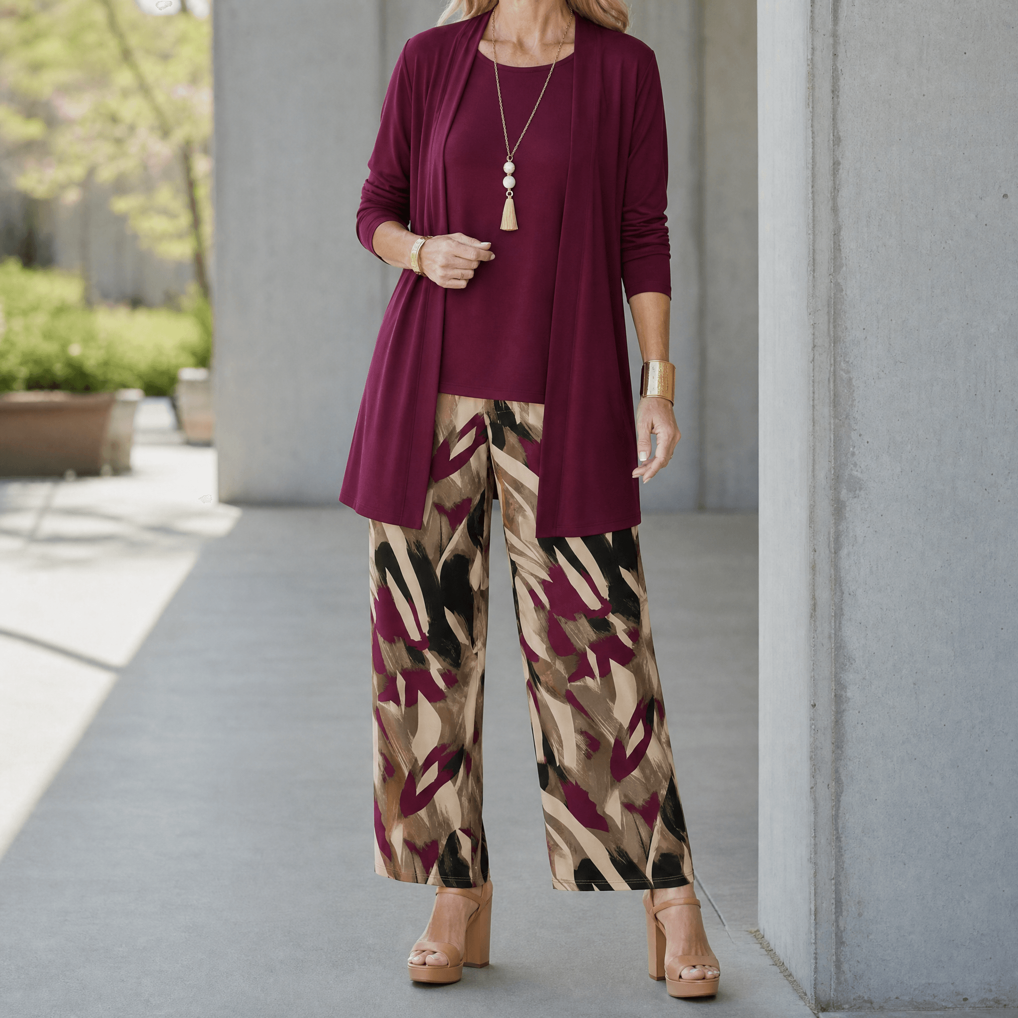 Taylor – Women's Elegant 3-Piece Cardigan Set