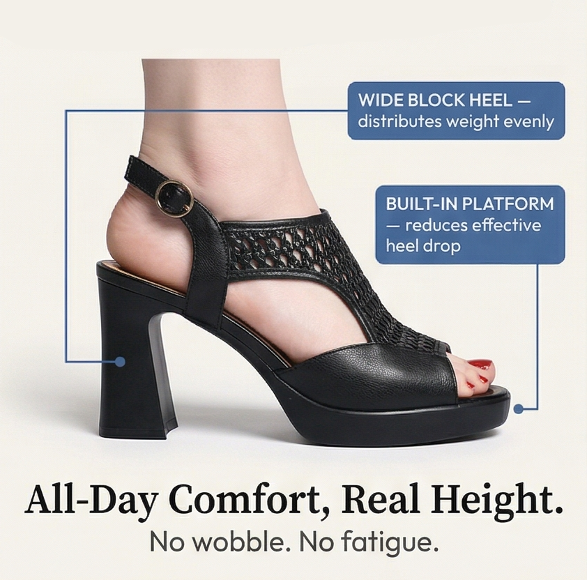 Tessara – Women's Breathable Woven Heel Sandals