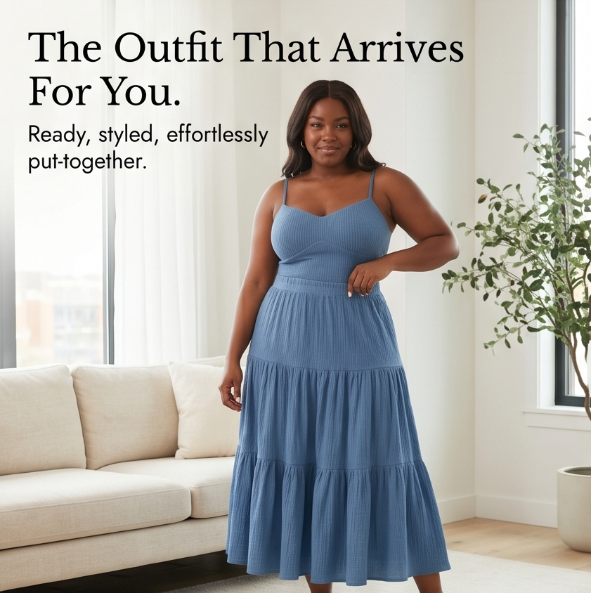 Solavie – Tiered Maxi Skirt and Cami Matching Set