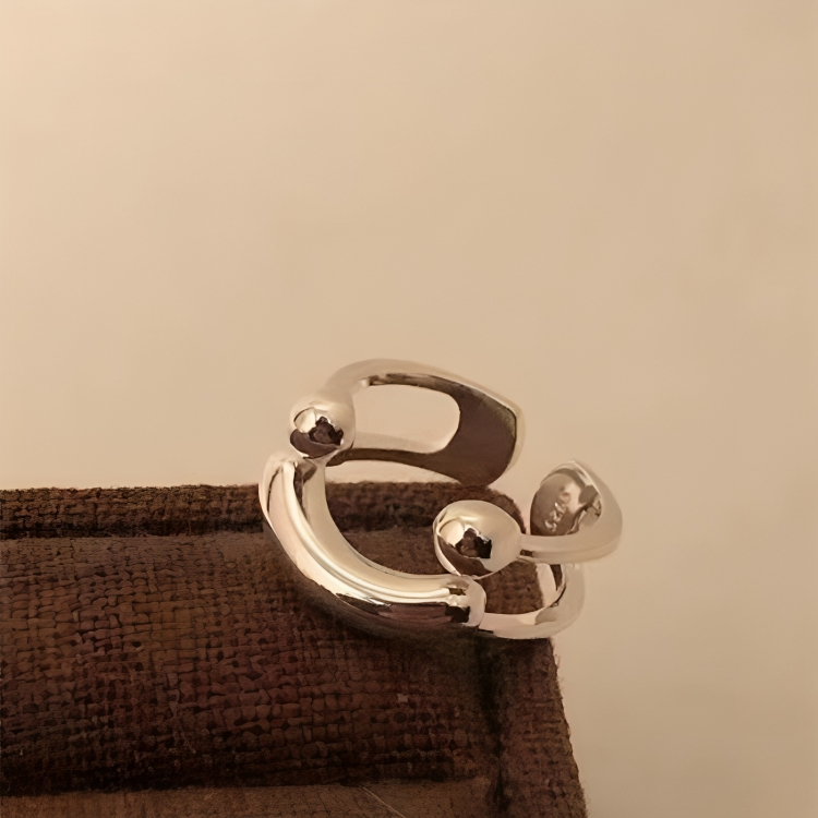 Smivana - Adjustable Smiley Ring, Set of 2