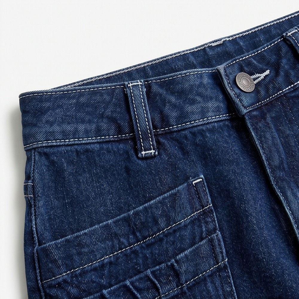 Vellora – Women's Patch-Pocket Wide-Leg Jeans