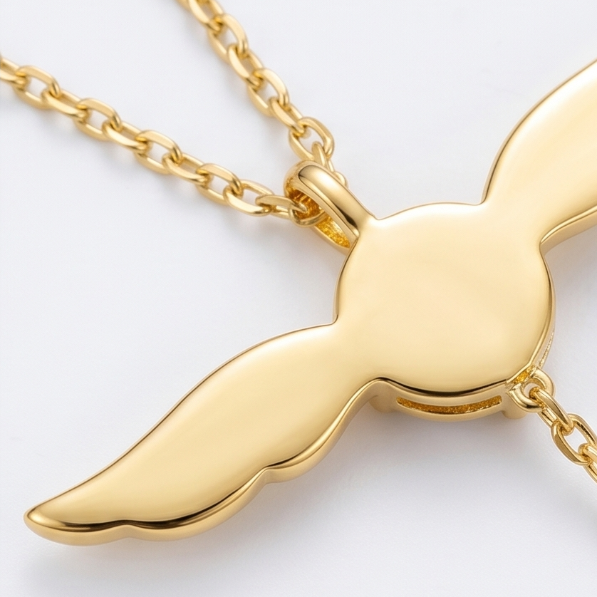 Veloisse – Winged Lariat Pendant Necklace