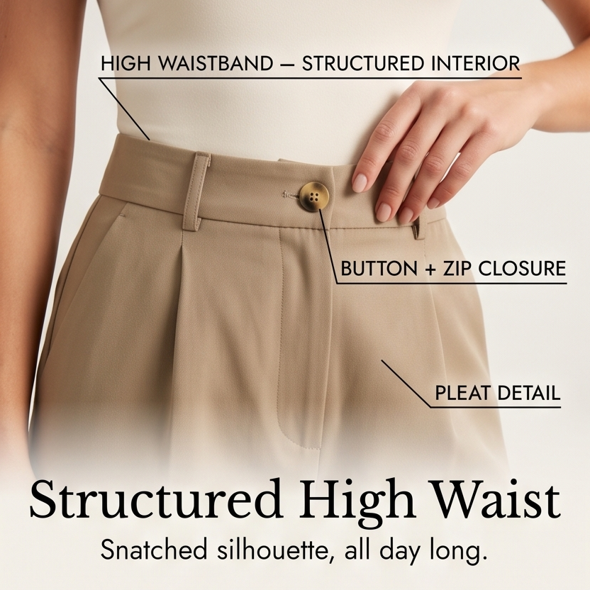 Velora – Women's High-Waist Wide-Leg Trousers