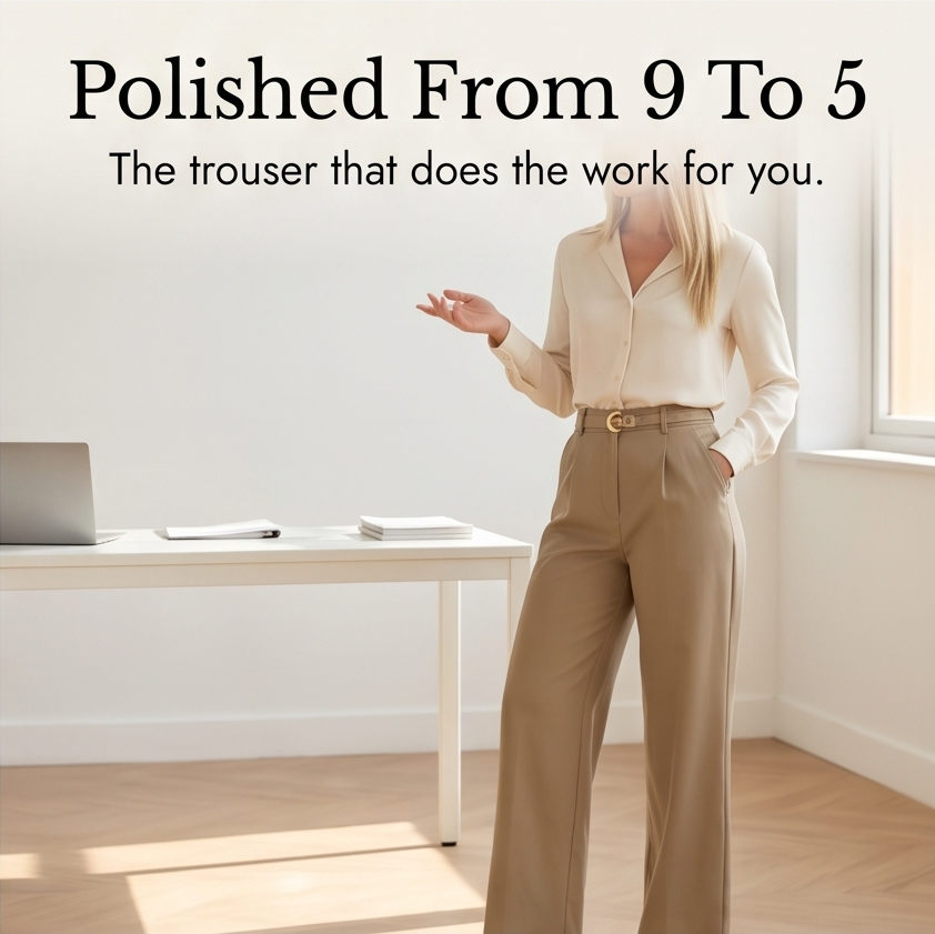 Velora – Women's High-Waist Wide-Leg Trousers