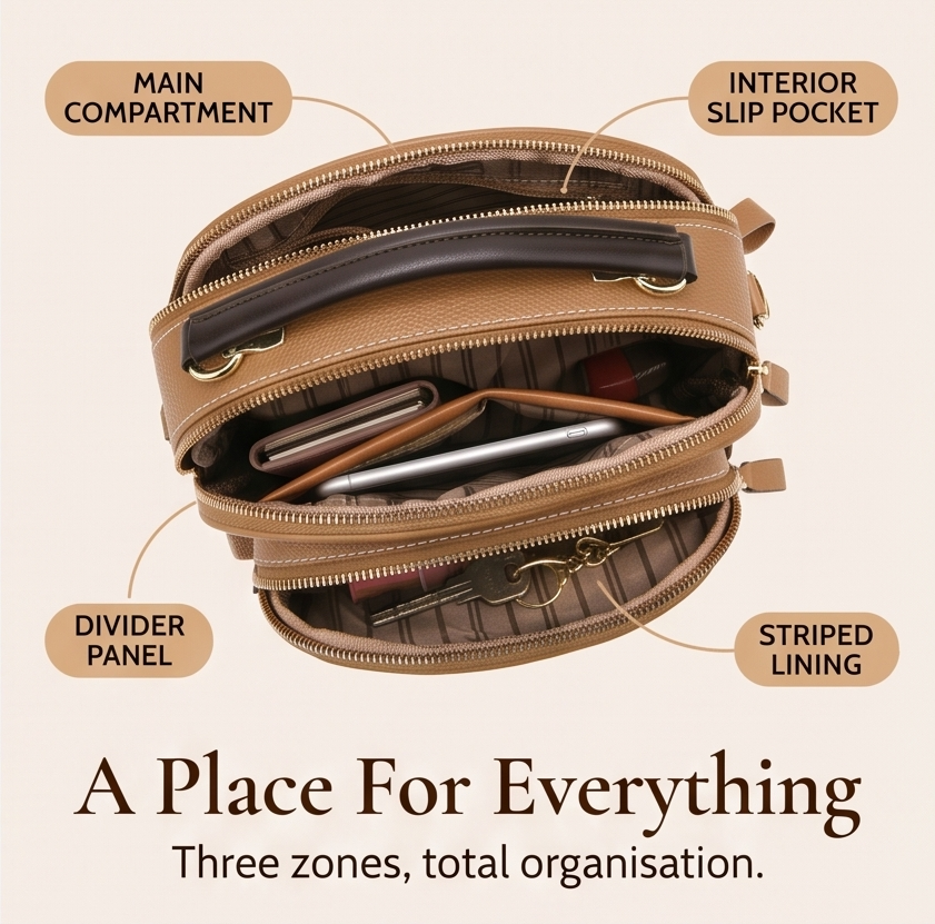 Velora – Multi-Compartment Crossbody Bag