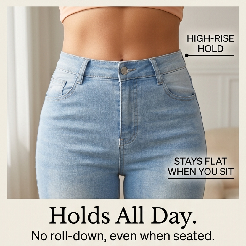 Velora – Women's Slimming High-Waist Capri Jeans