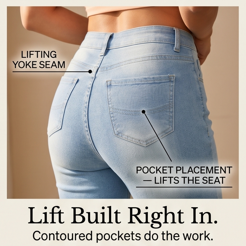 Velora – Women's Slimming High-Waist Capri Jeans