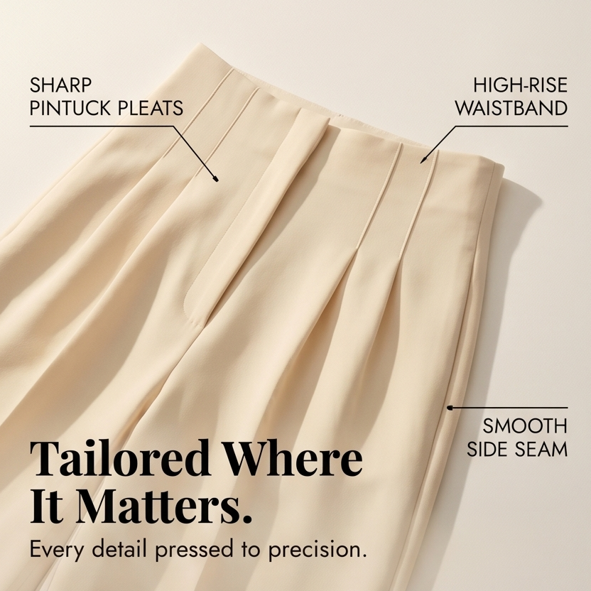 Velora – Women's Tailored Pleated Trousers