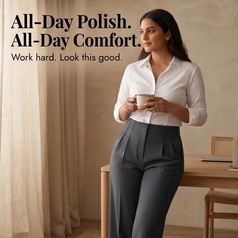 Velora – Women's Tailored Pleated Trousers
