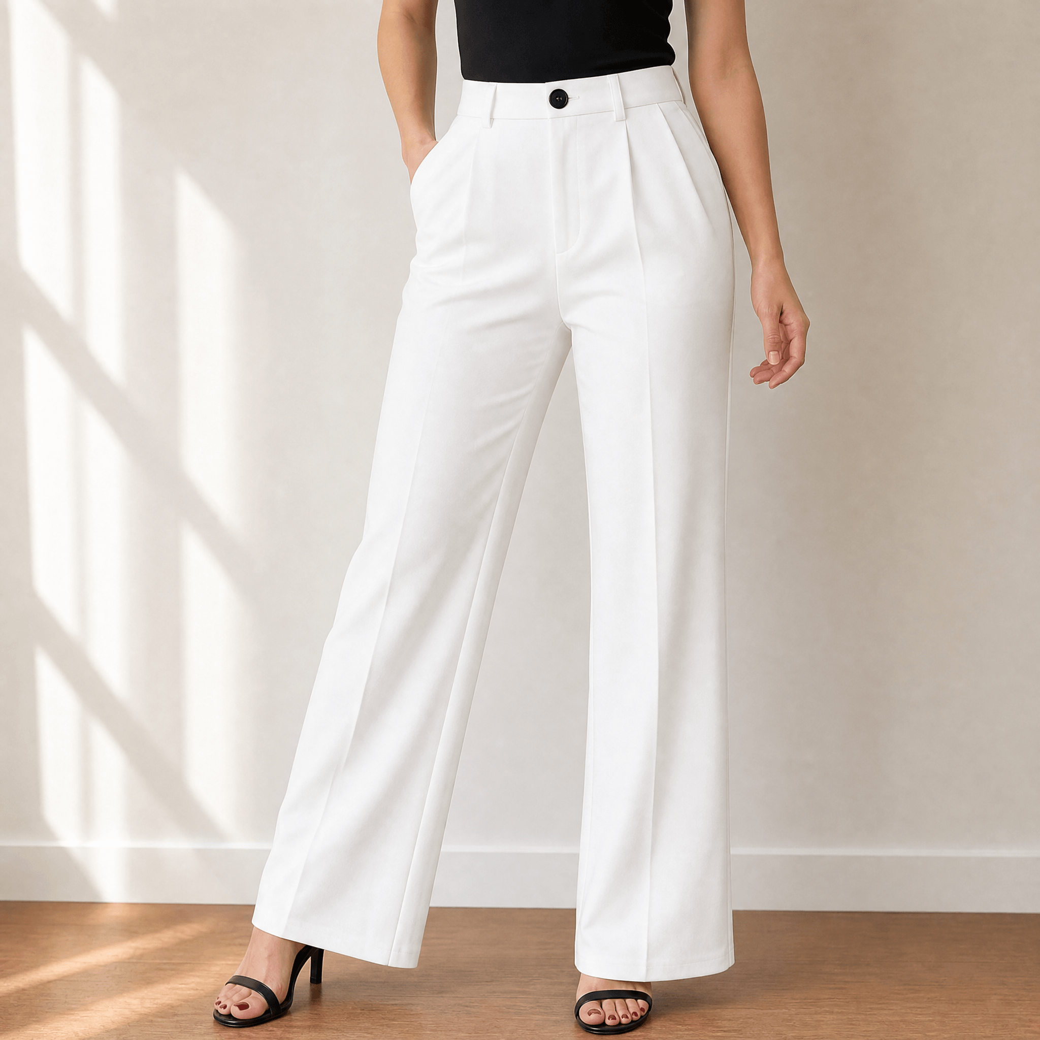 Velora – Women's High-Waist Wide-Leg Trousers