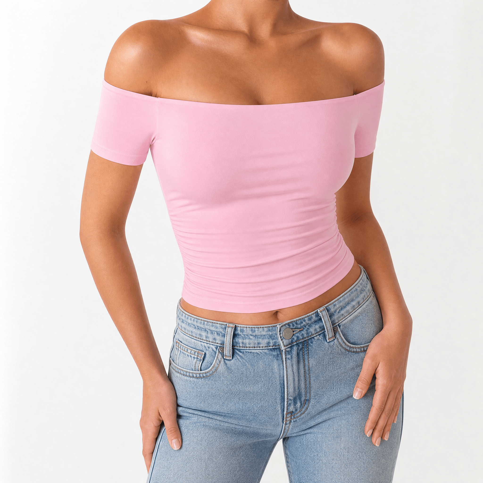 Velora – Women's Off-Shoulder Slim-Fit Top
