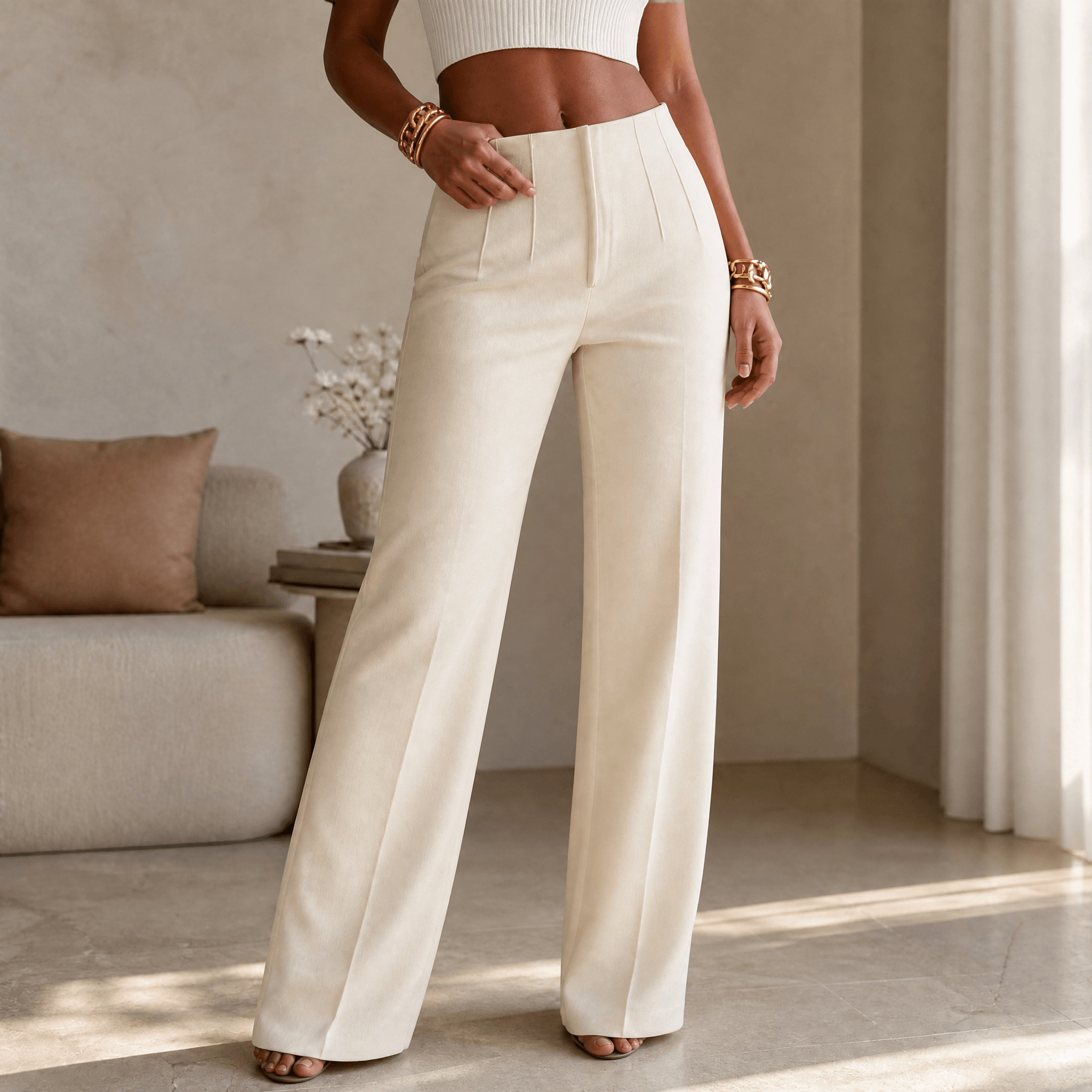 Velora – Women's Tailored Pleated Trousers