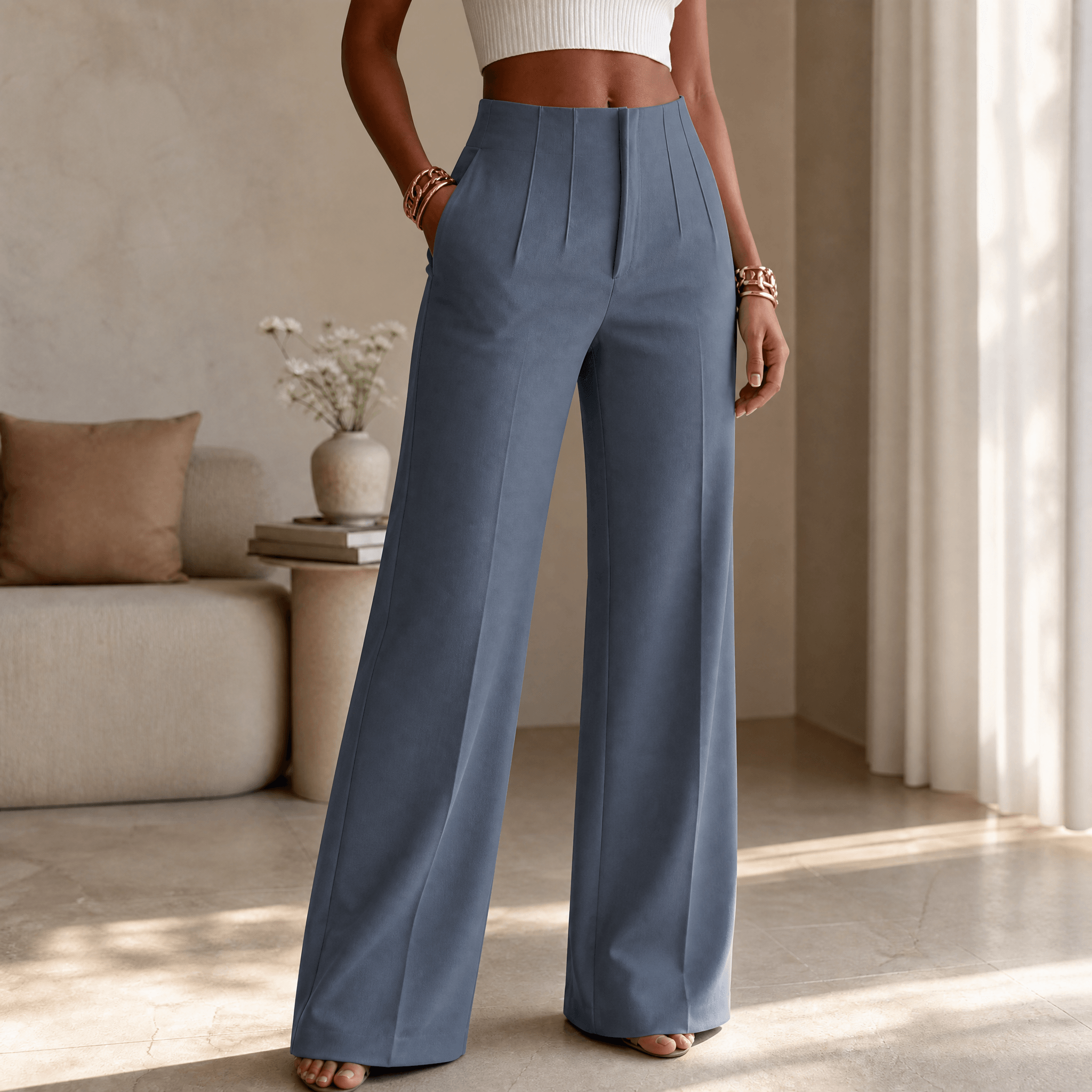 Velora – Women's Tailored Pleated Trousers