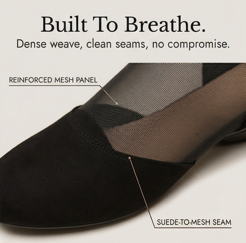 Veluna – Women's Beaded Lace Mesh Wedge Shoes