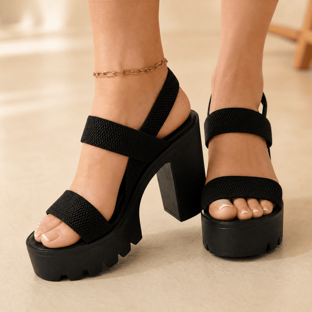 Veluna – Chunky Platform Heel Sandals