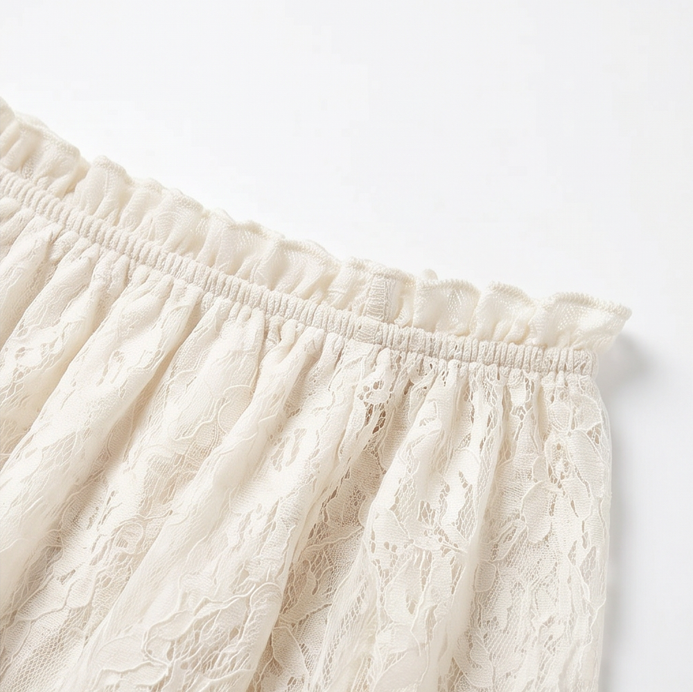 Veluna™ - Off-Shoulder Lace Blouse with Bell Sleeves