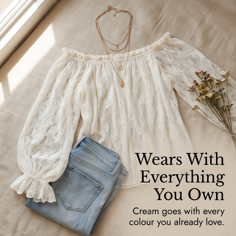 Veluna™ - Off-Shoulder Lace Blouse with Bell Sleeves