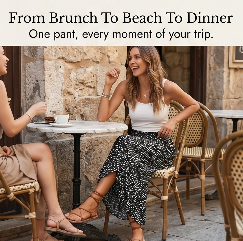 Velura – Smocked Wide-Leg Ruffle Pants