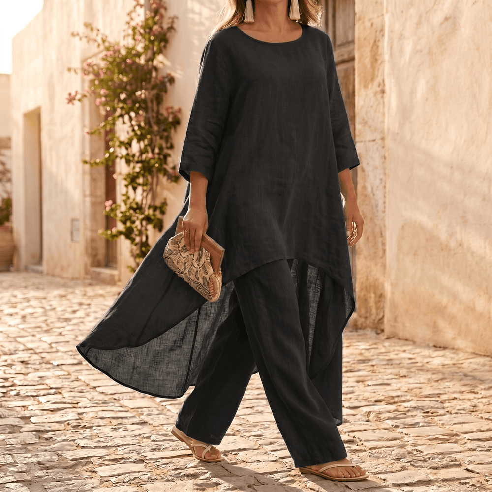 Vivara – Flowy High Low Tunic Set