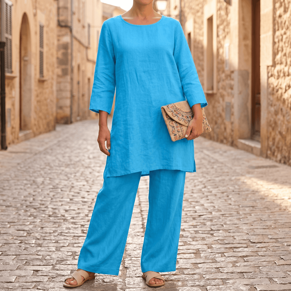 Vivara – Flowy High Low Tunic Set
