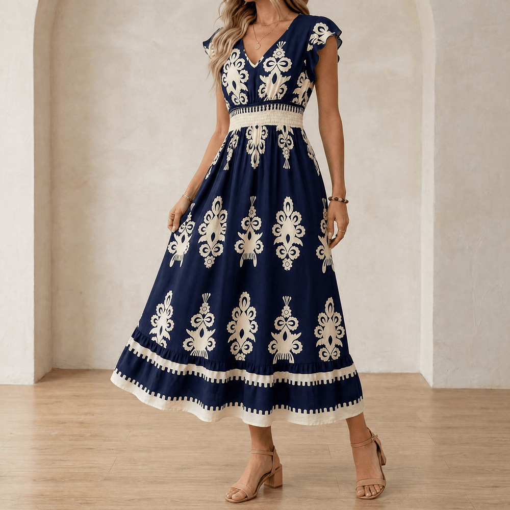 Vivara – Women's Baroque Print Maxi Dress