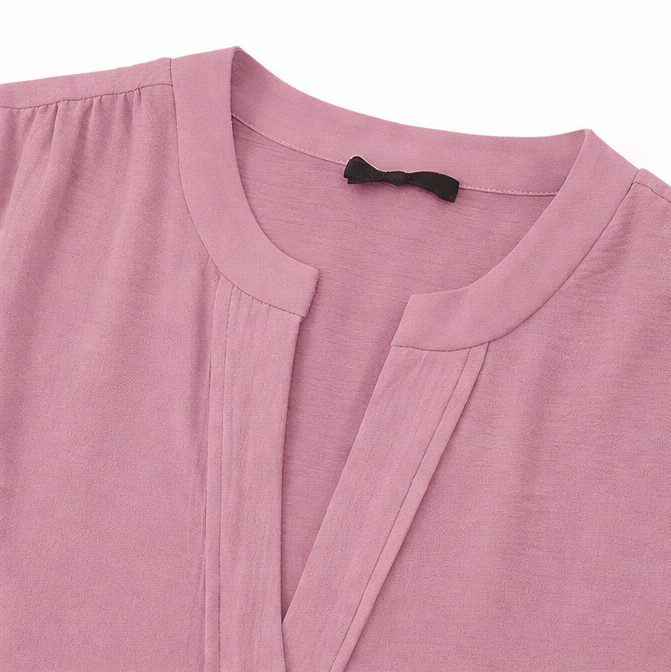 Vivelyn – Women's V-Neck Ruffle Sleeve Blouse, Flowy Casual Top in 4 Colors