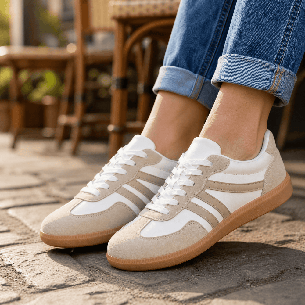 Vossa - Women's Cushioned Retro Sneakers