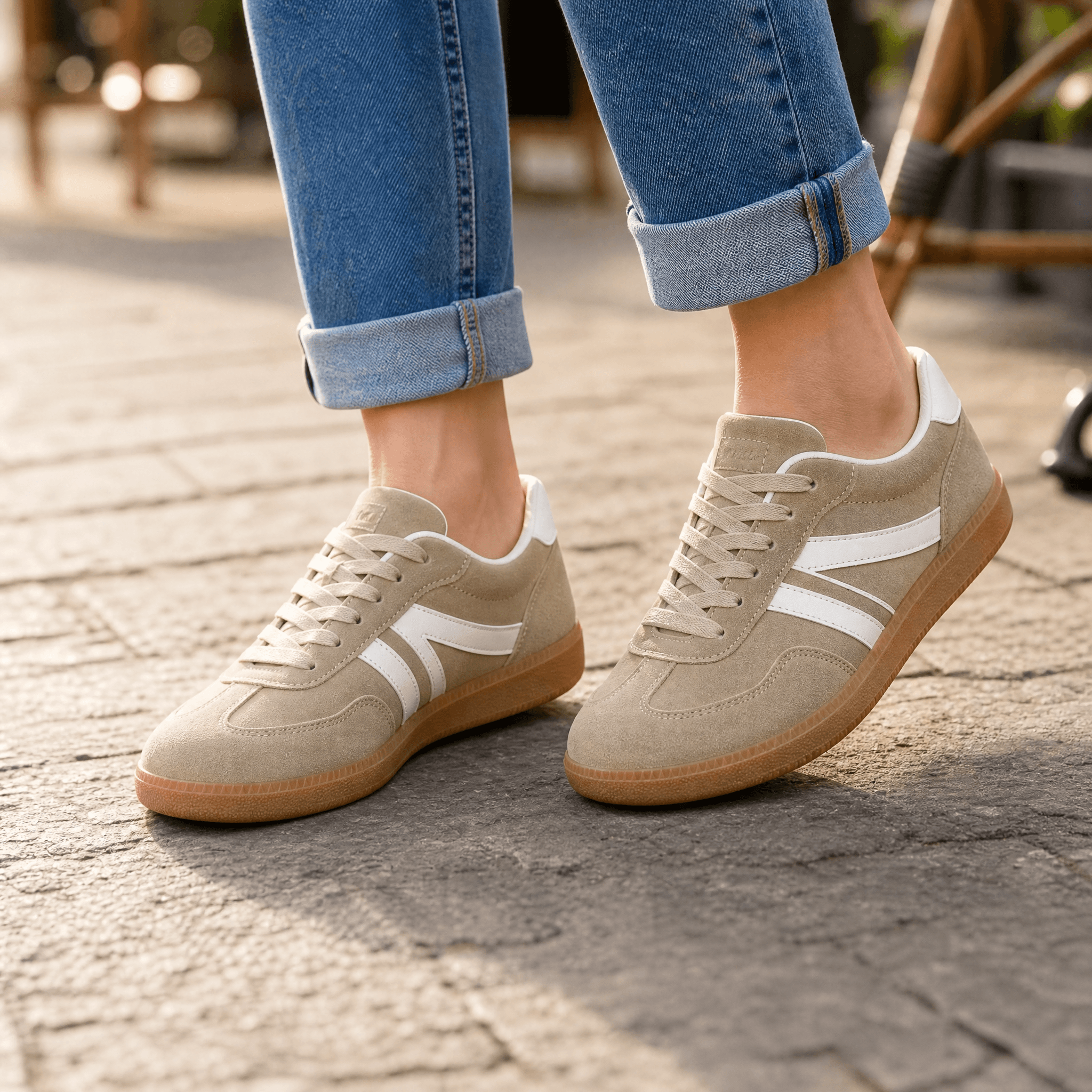 Vossa - Women's Cushioned Retro Sneakers