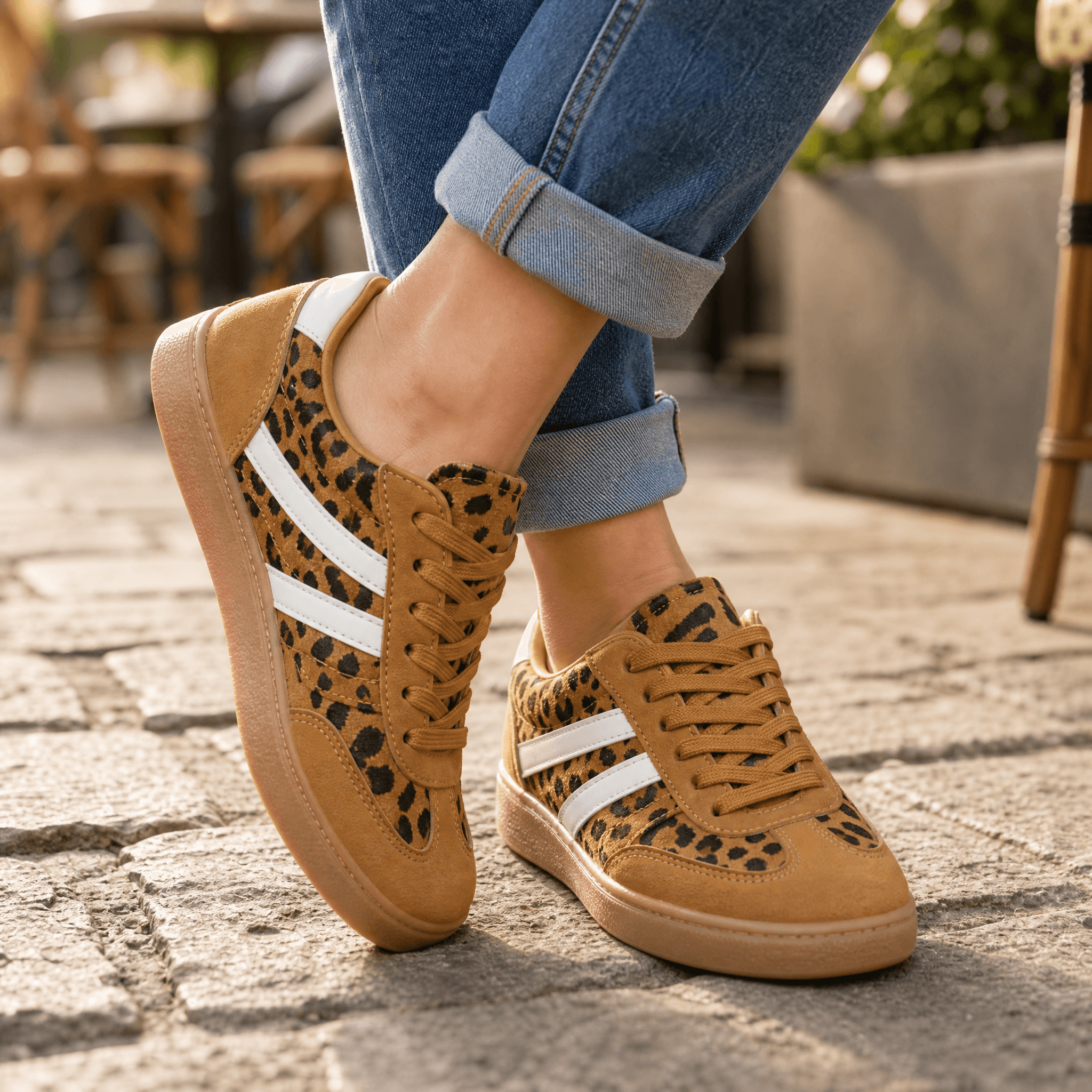 Vossa - Women's Cushioned Retro Sneakers