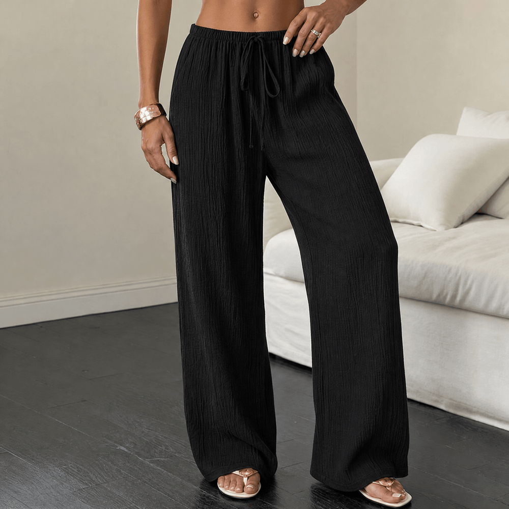 Waverly – Crinkle Textured Wide Leg Pants