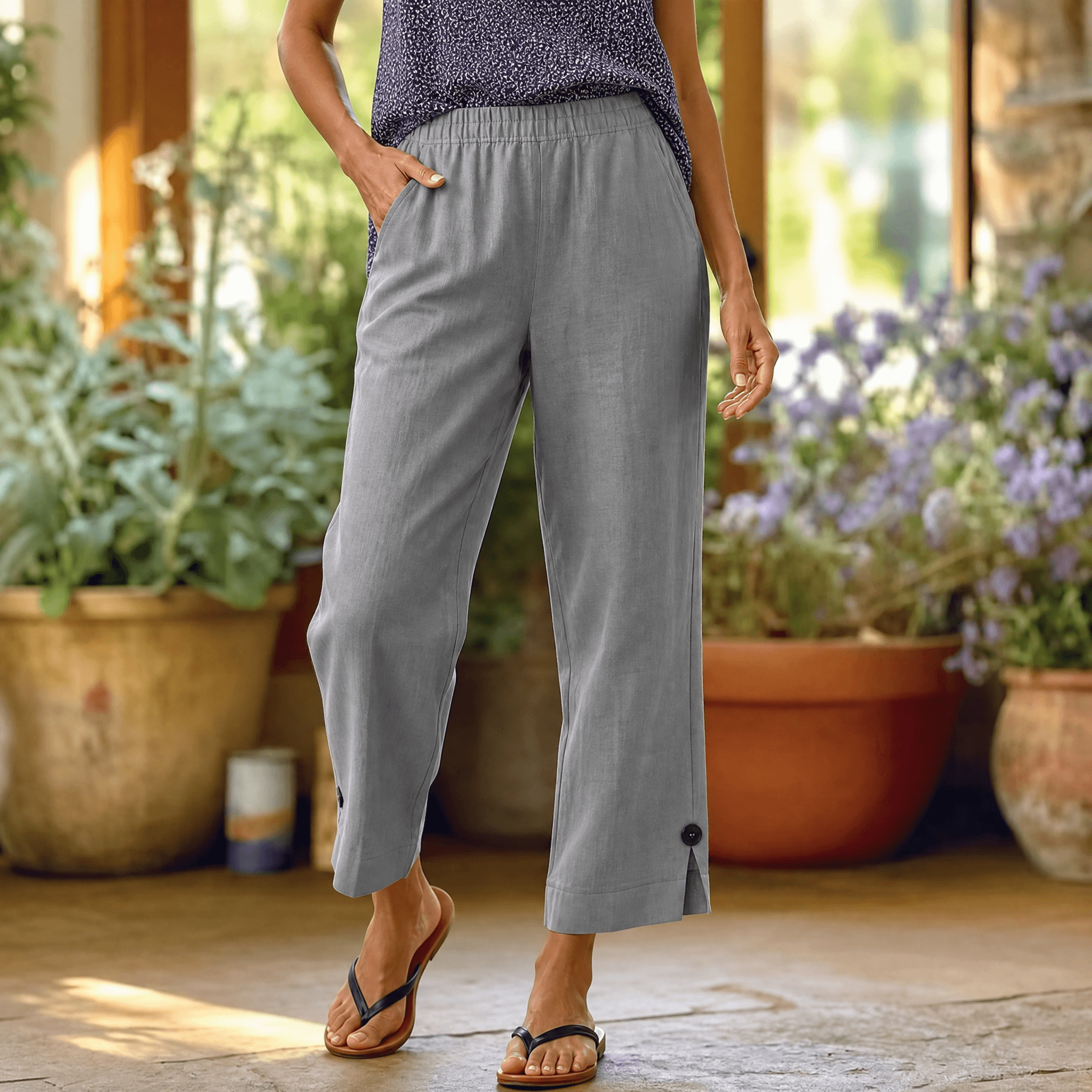 Womee – Women's Soft-Stretch Cropped Pants