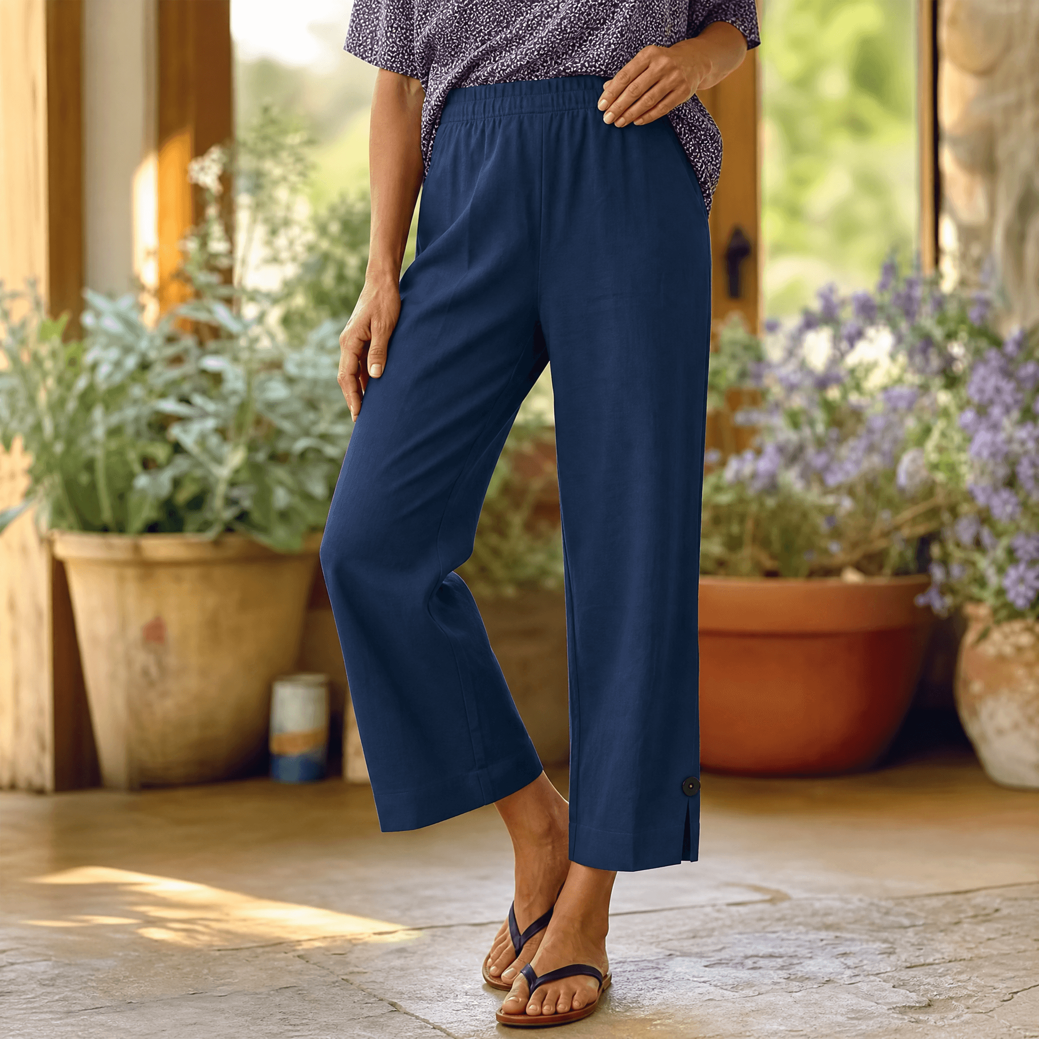 Womee – Women's Soft-Stretch Cropped Pants